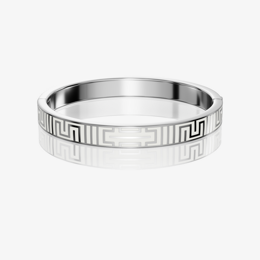 Motherhood Vivi Coo Tapuat bracelet with geometric design in sterling silver